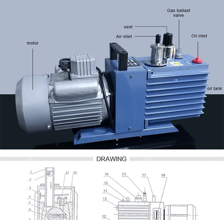 Double Stage Rotary Diaphragm Vacuum Pump