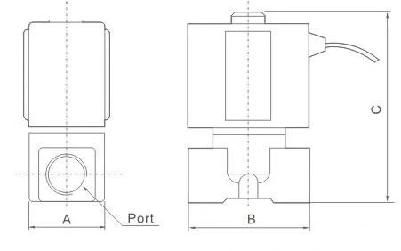 Vx Series Normal Close Type 2 Position 2 Way Brass Solenoid Valve